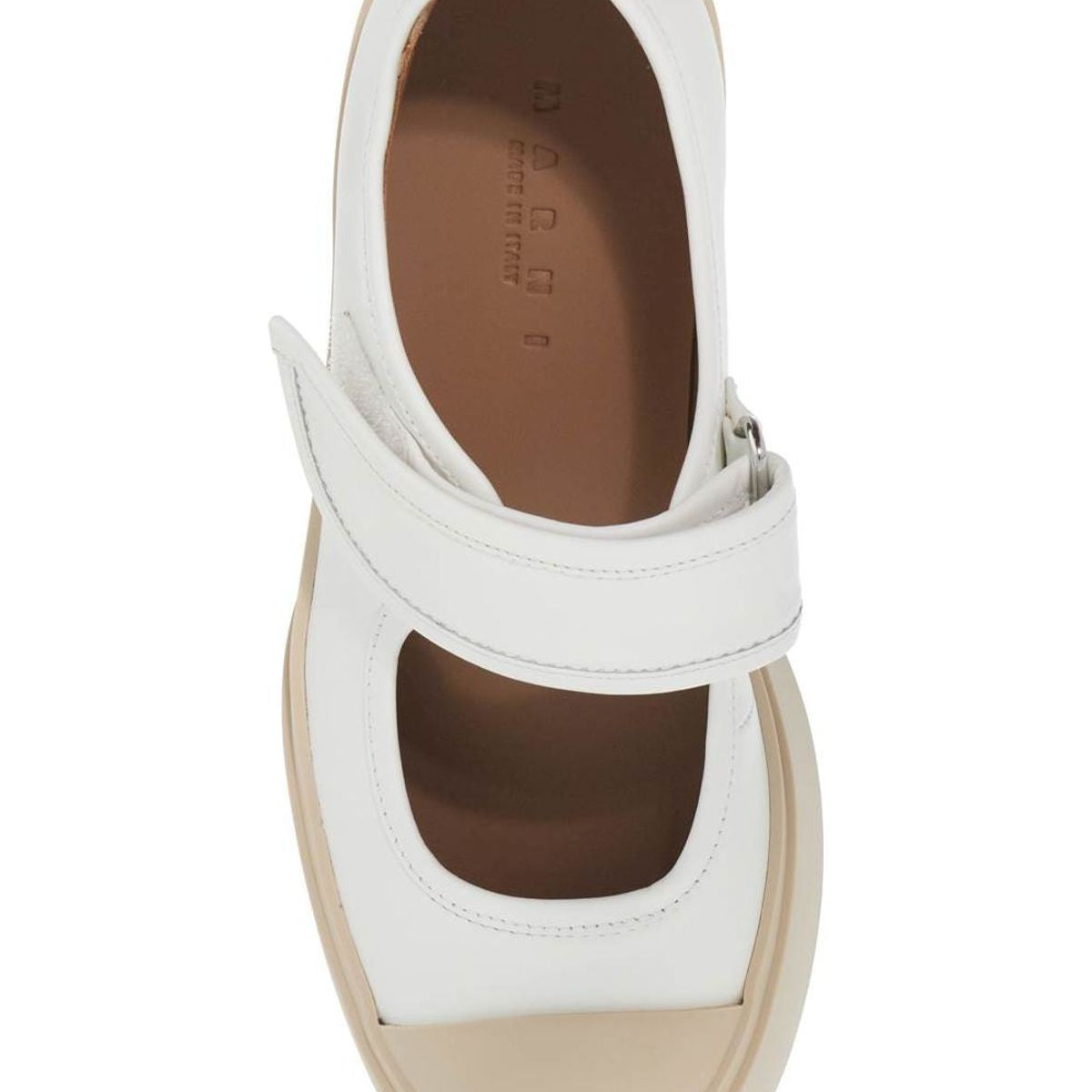 PABLO MARY JANE NAPPA LEATHER SNEAKERS