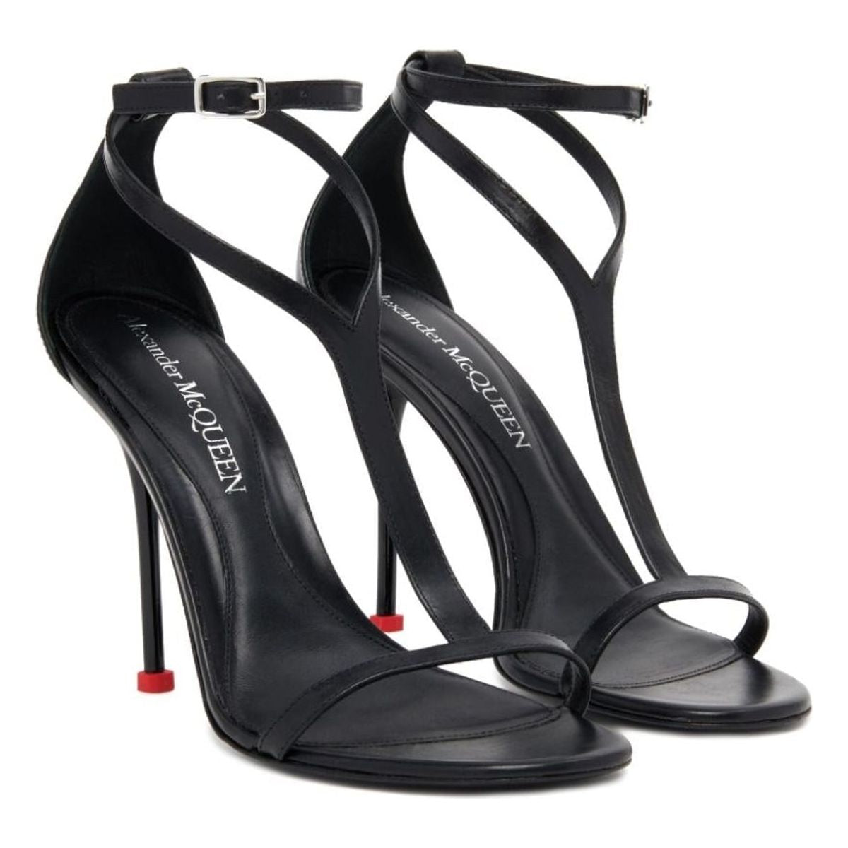 LEATHER HEEL SANDALS