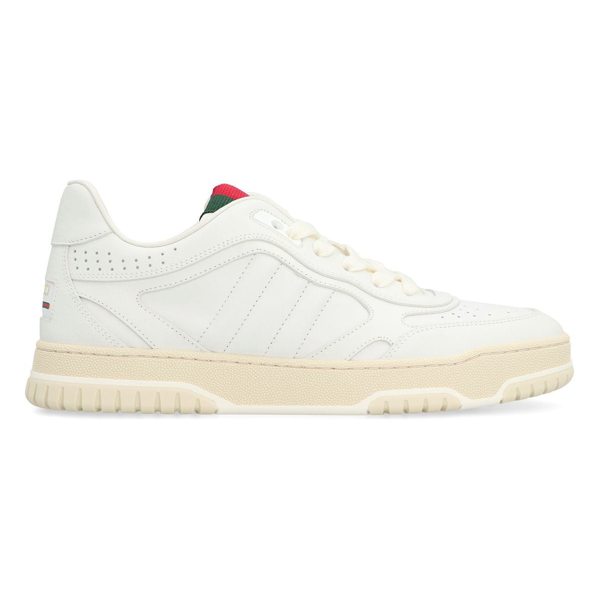 RE-WEB LEATHER LOW-TOP SNEAKERS