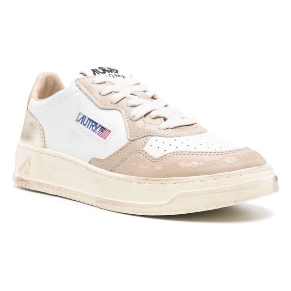 SUPER VINTAGE LOW LEATHER SNEAKERS