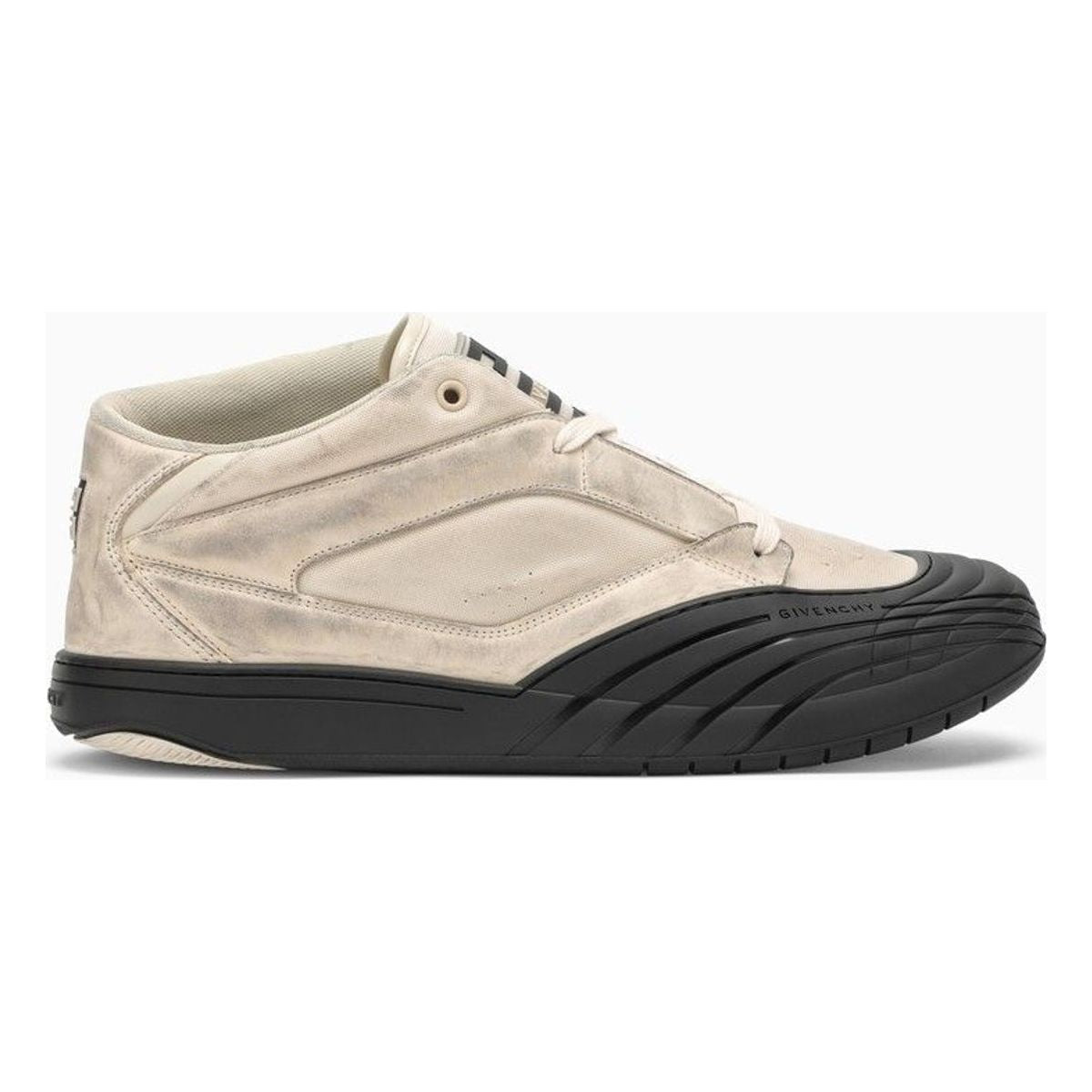 STONE GREY NUBUCK LOW SKATE TRAINER