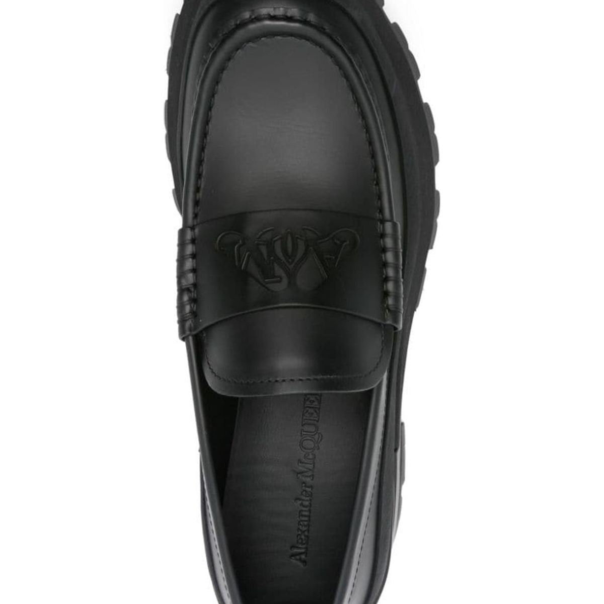 SEAL LOGO LEATHER LOAFERS