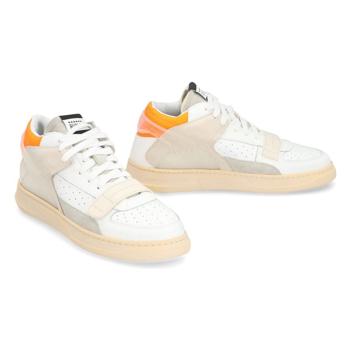 LEATHER MID-TOP SNEAKERS