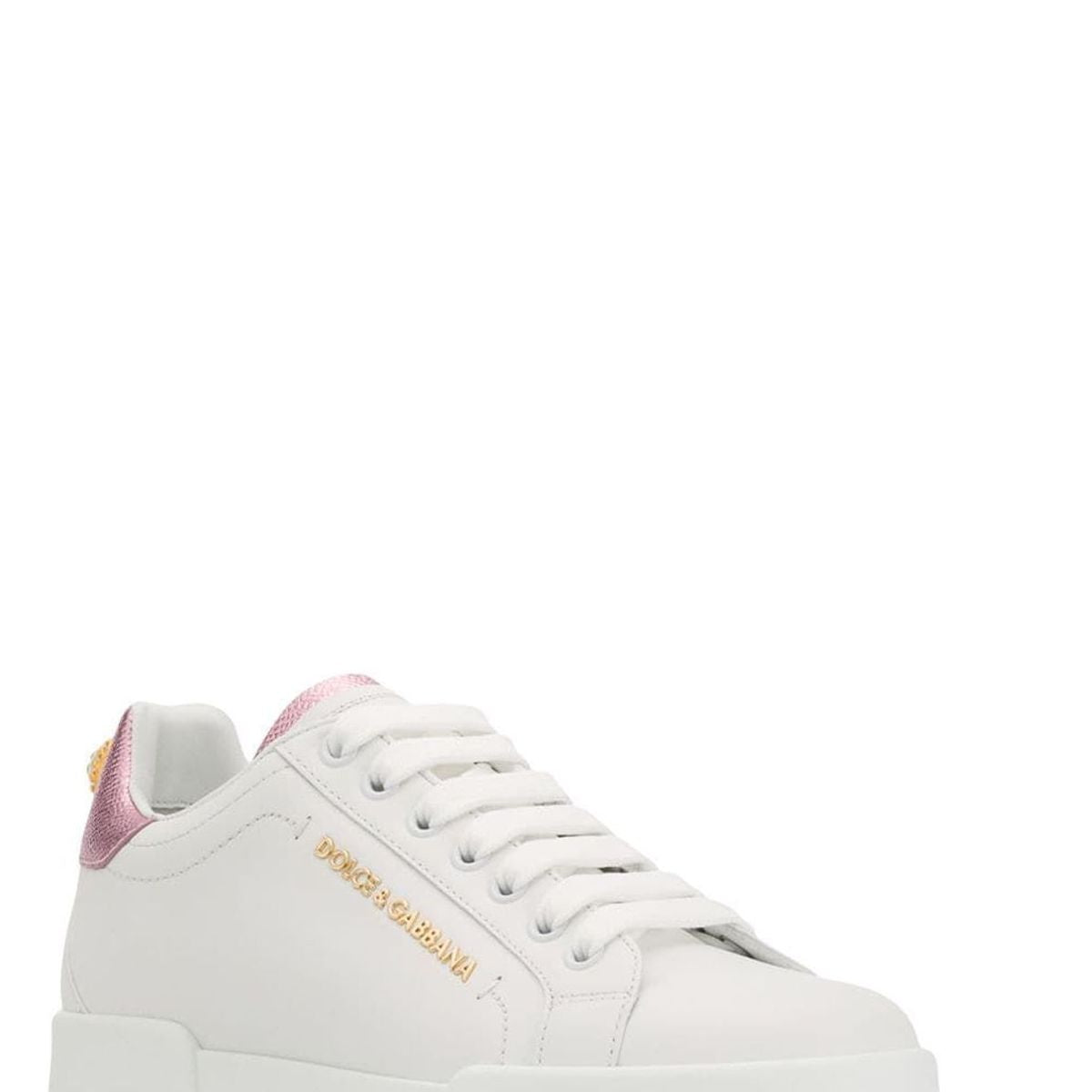 SNEAKER CLASSICA V BLANCO TALON ROSA