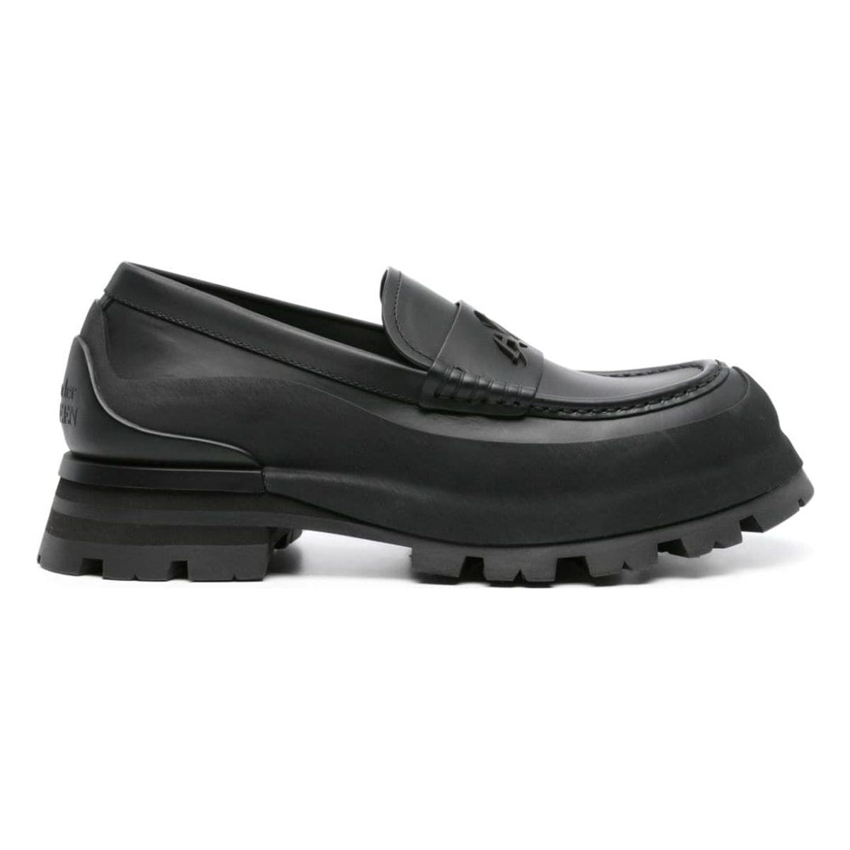 SEAL LOGO LEATHER LOAFERS