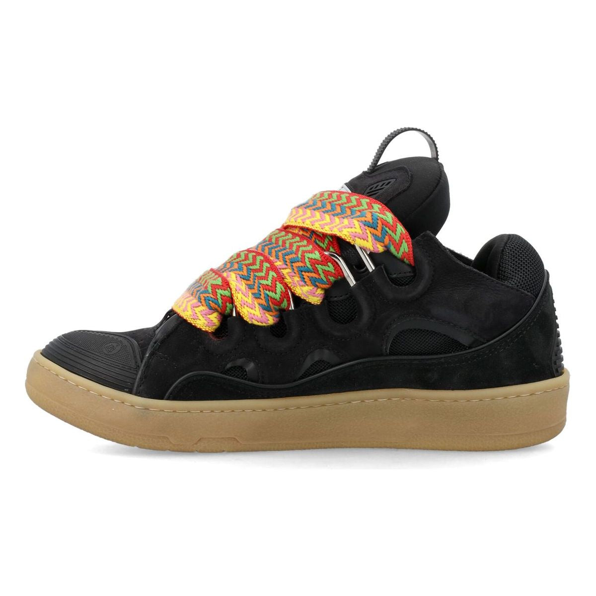 LEATHER CURB SNEAKERS