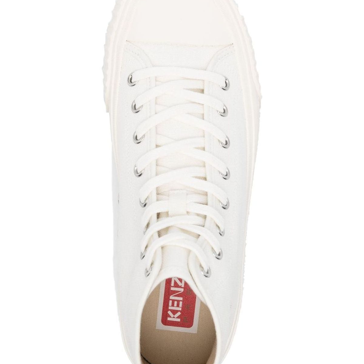 KENZO TIGER-PRINT HIGH-TOP SNEAKERS