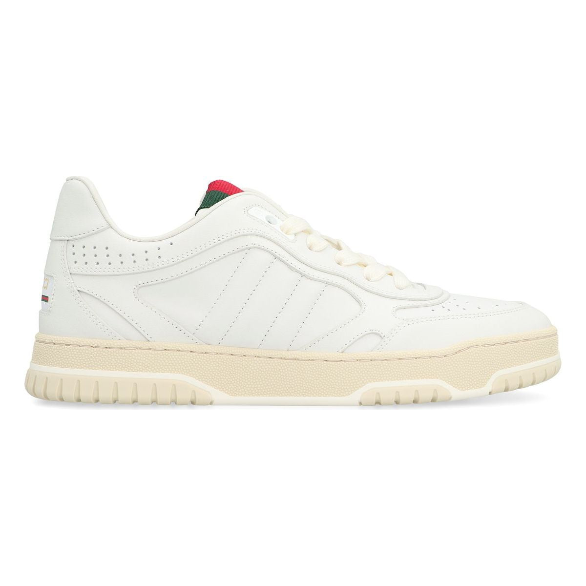 RE-WEB LEATHER LOW-TOP SNEAKERS
