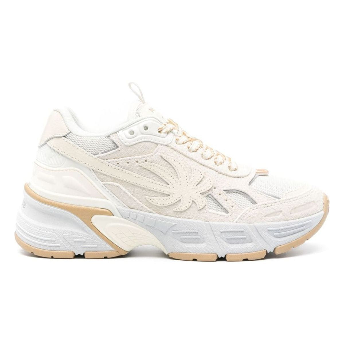 MAXI BEIGE SNEAKER PALM TREE LOGO