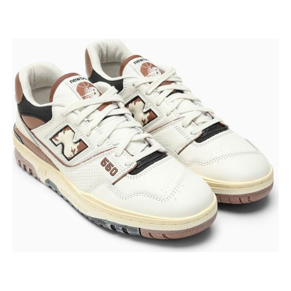 LOW 550 WHITE/VINTAGE BROWN SNEAKERS