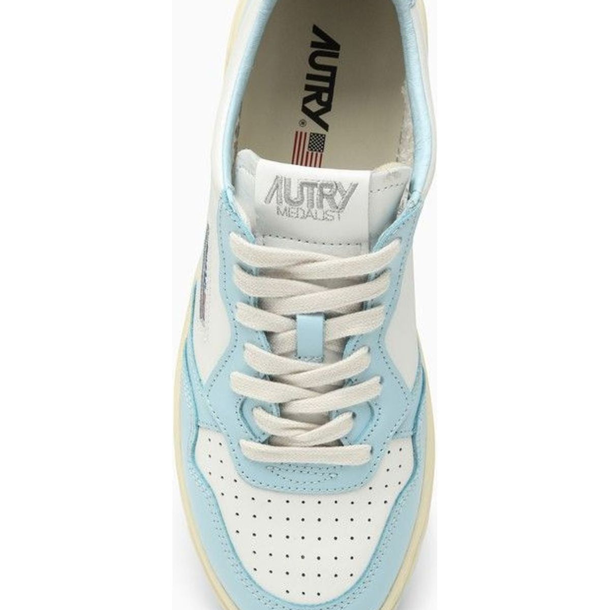MEDALIST LEATHER WHITE/LIGHT BLUE