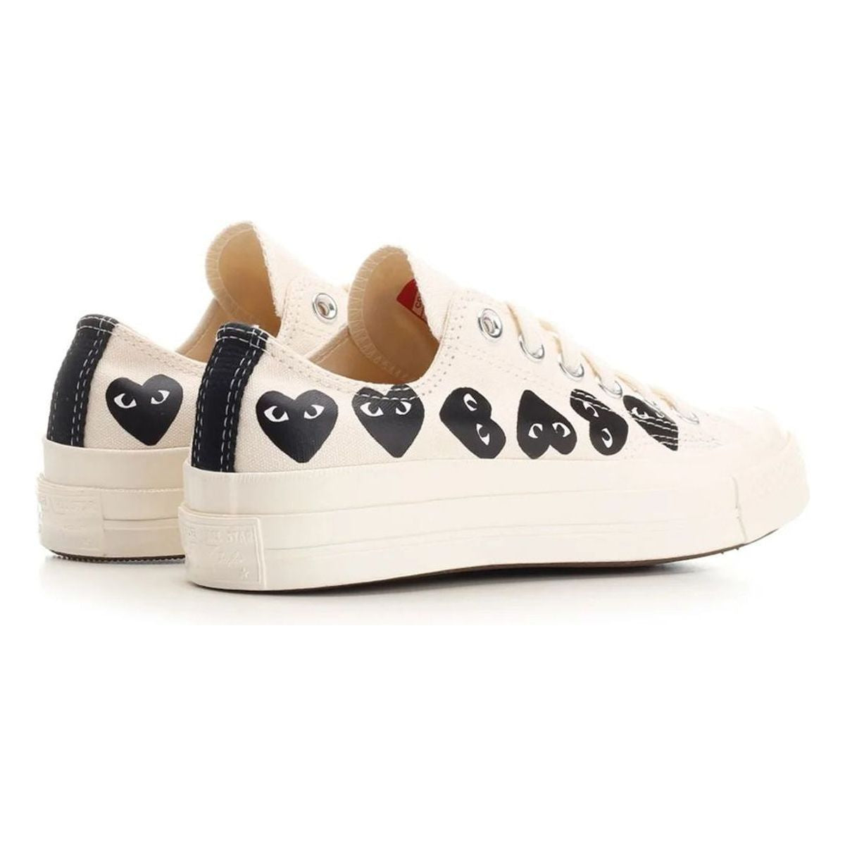 PLAY CONVERSE MULTI HEART LOW TOP