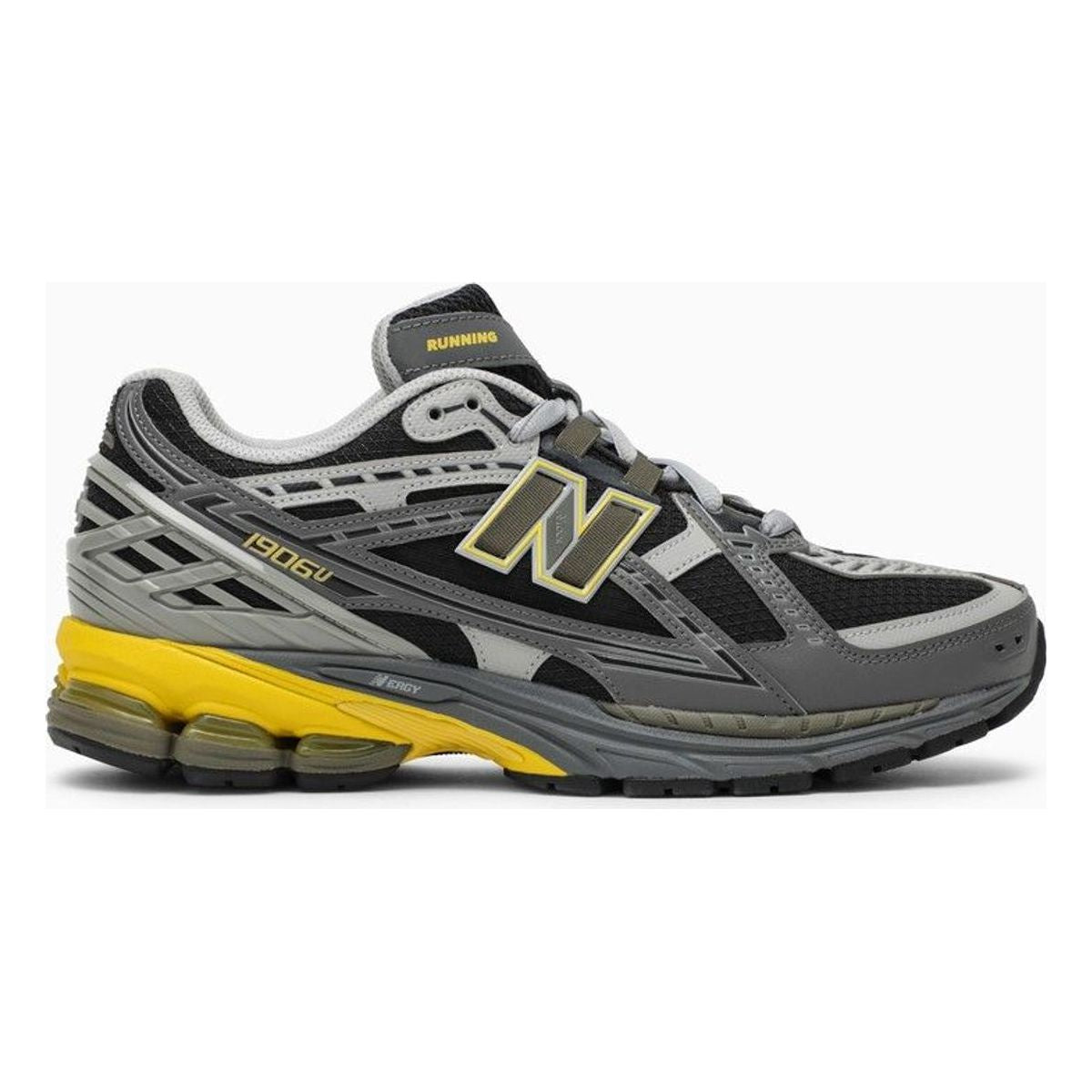 LOW 1906 UTILITY GREY/LEMON TRAINER