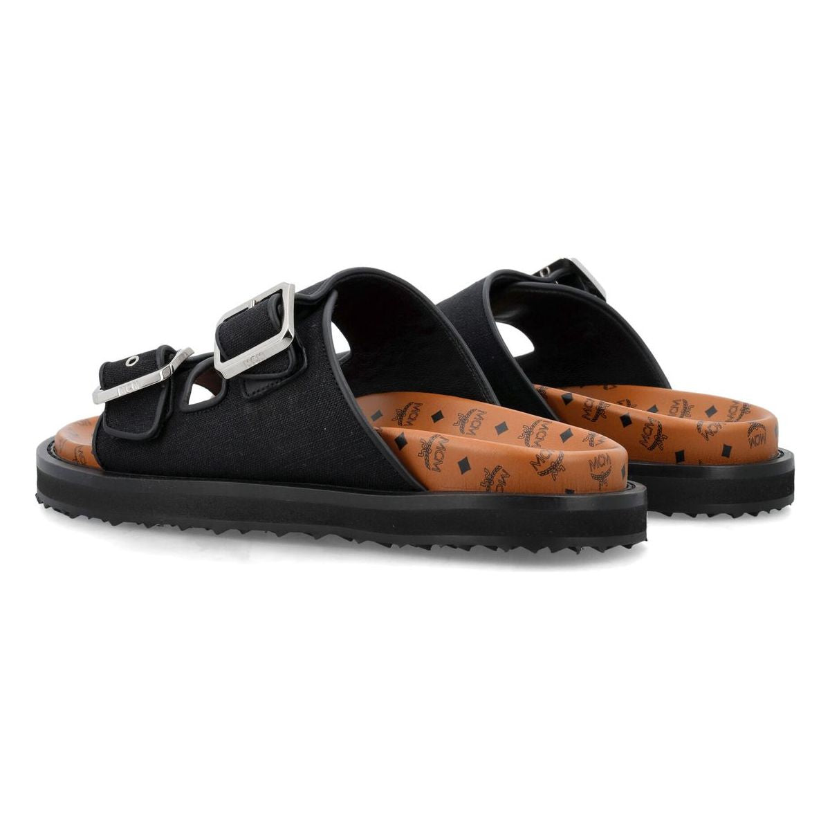 MCM CANVAS FLAT SANDALS