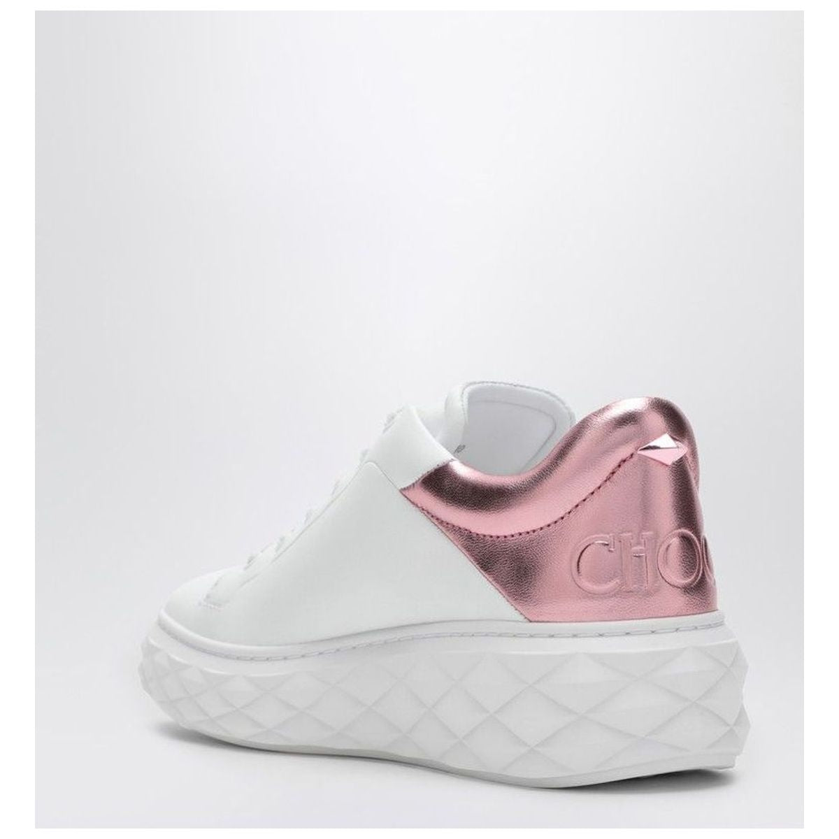 DIAMOND MAXI WHITE/PINK METALLIC SNEAKER