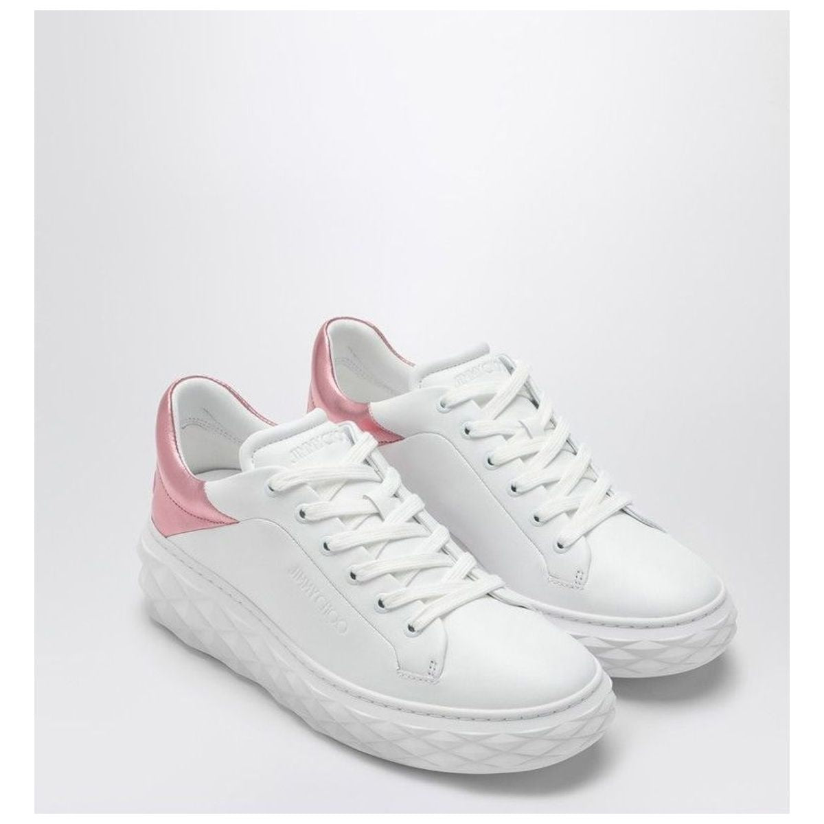 DIAMOND MAXI WHITE/PINK METALLIC SNEAKER