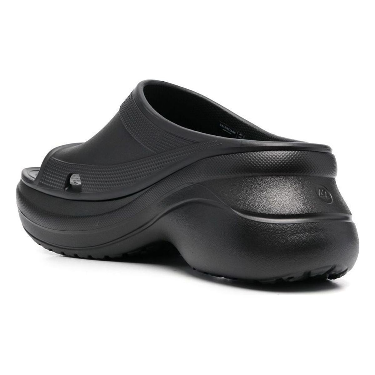 POOL CROCS BLACK RUBBER SANDAL