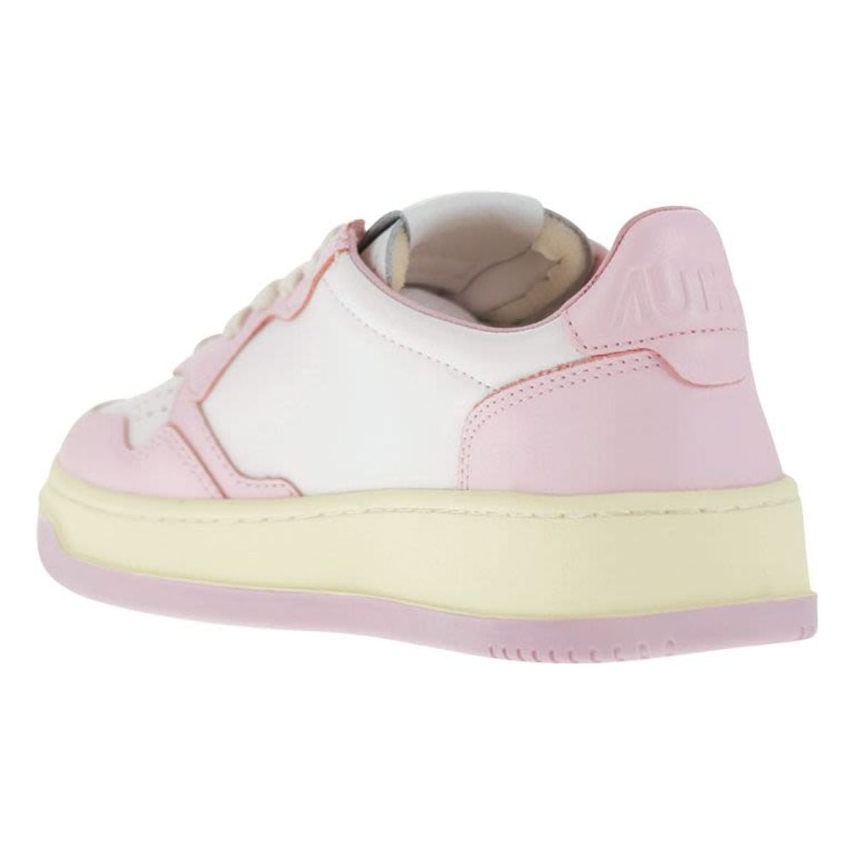 MEDALIST LEATHER WHITE/BLUSH BRIDE SNEAKER