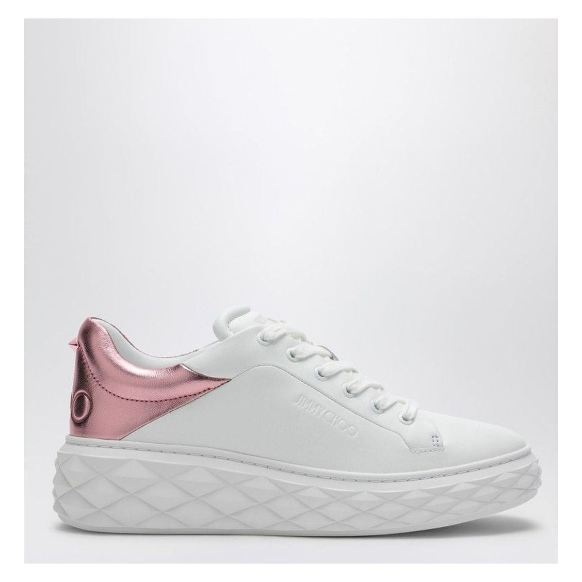 DIAMOND MAXI WHITE/PINK METALLIC SNEAKER