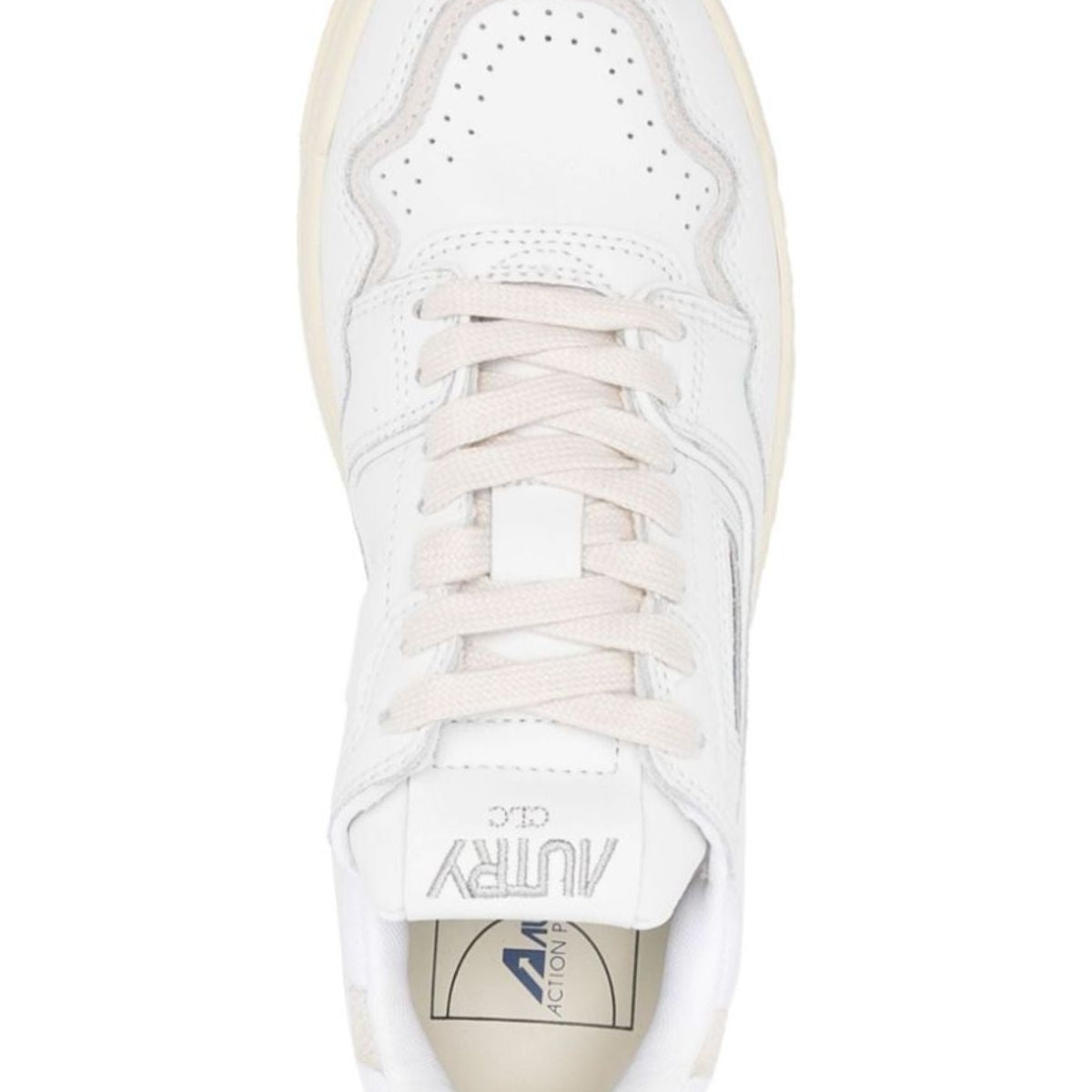 LOW CLC WHITE LEATHER TRAINER