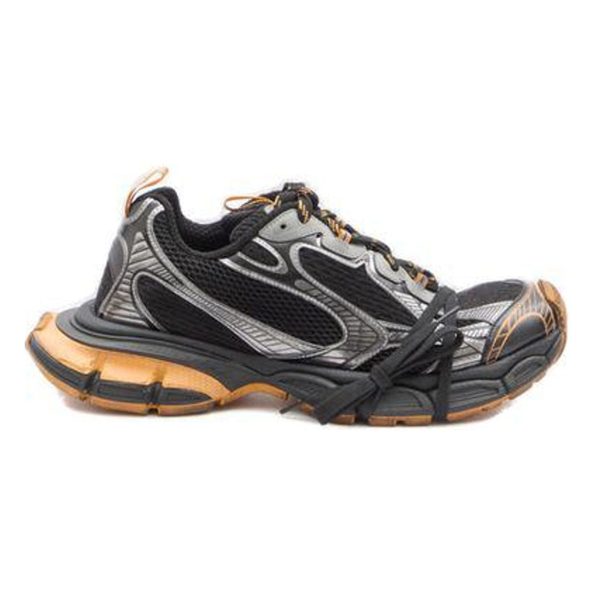 3XL BLACK/ORANGE/GREY MESH AND POLYURETHANE TRAINER