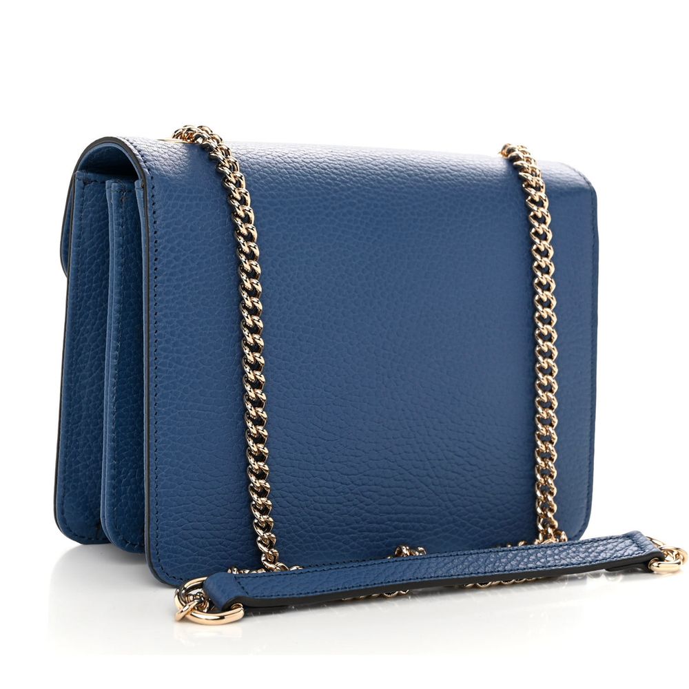 Gucci Blue Leather Crossbody Women's Bag