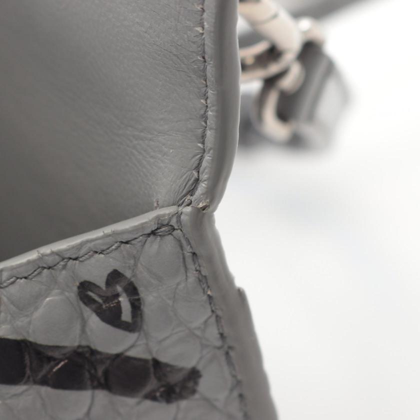balenciaga Hourglass XS Handbag Leather Gray 2WAY