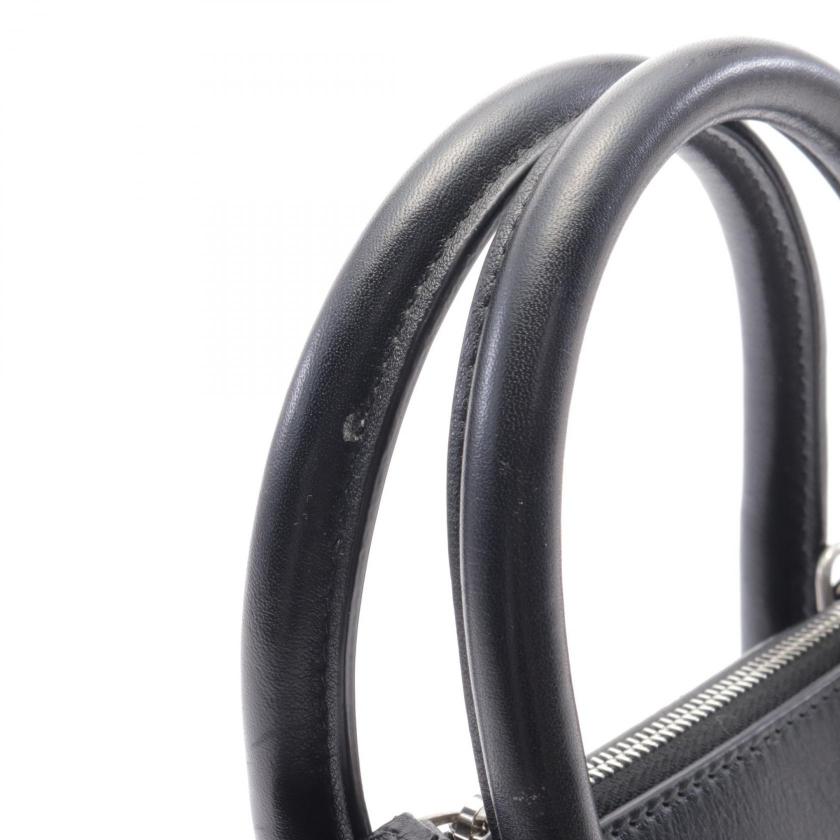 balenciaga VILLE TOP HANDLE S I LOVE TECHNO Handbag Leather Black 2WAY