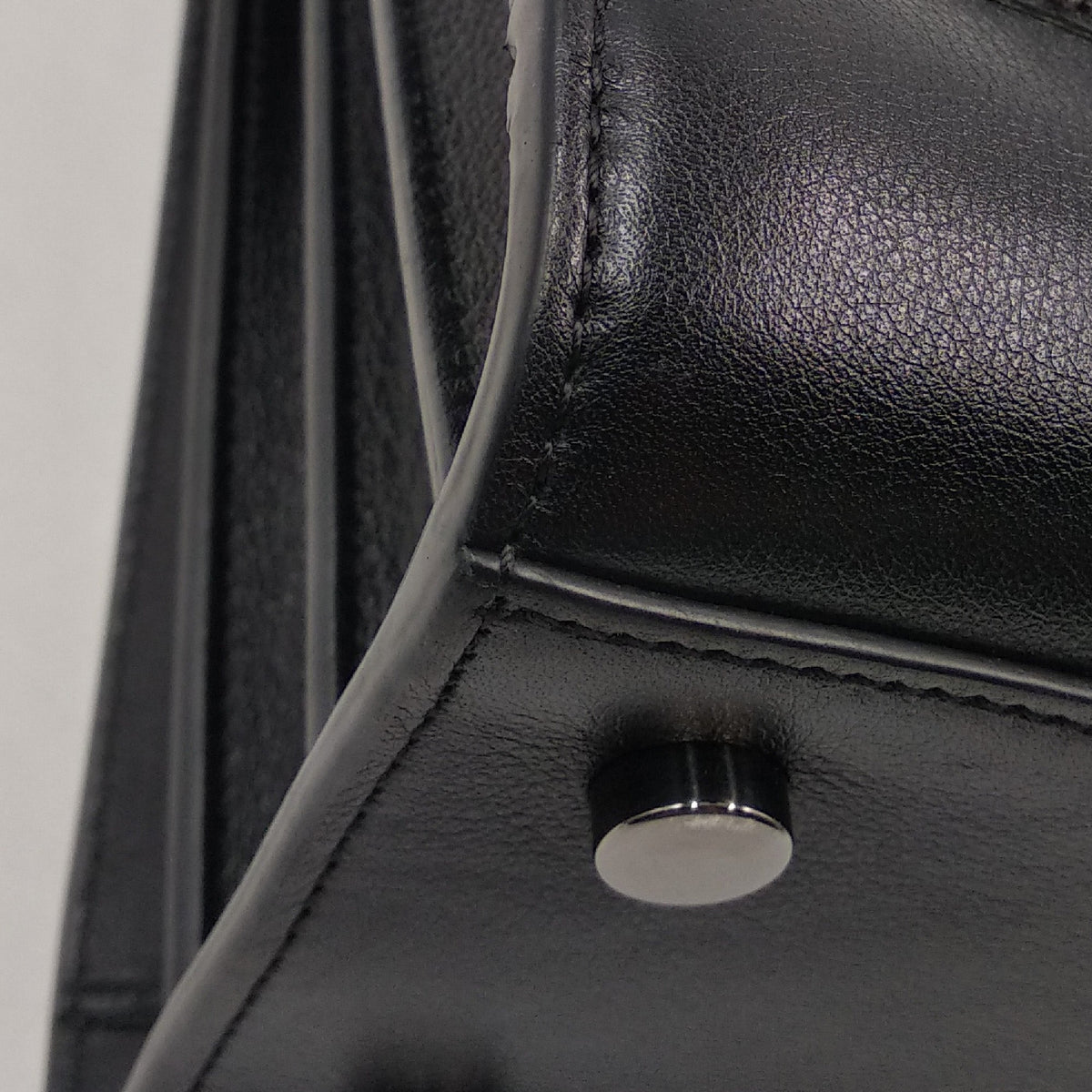 Baby Sac de Jour Love in Grained Leather Black