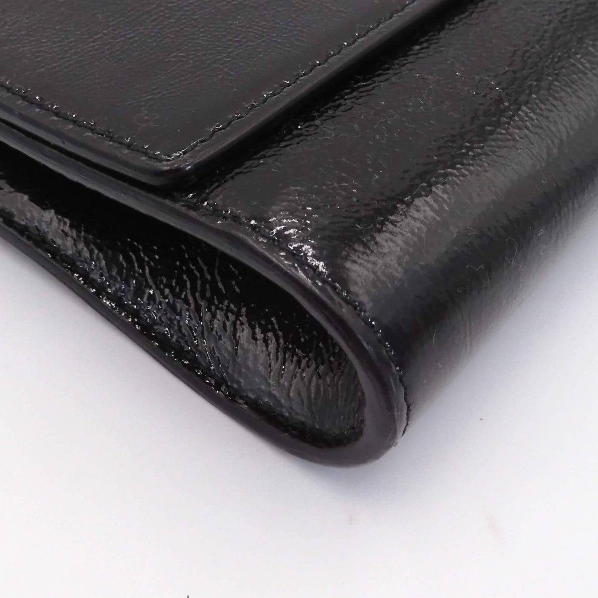 Belle De Jour Clutch Patent Black