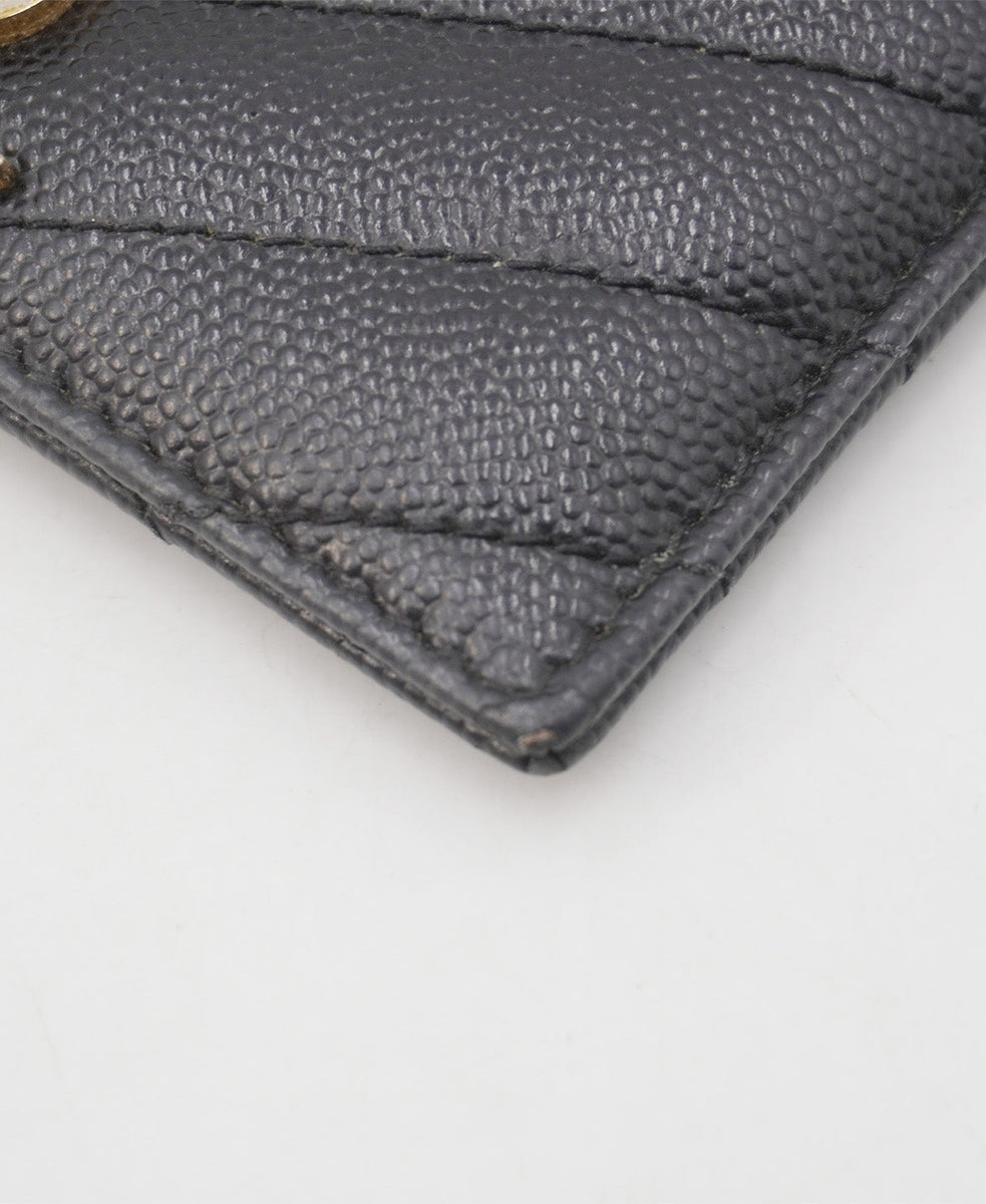 Cassandre Matelassé Card Holder Black