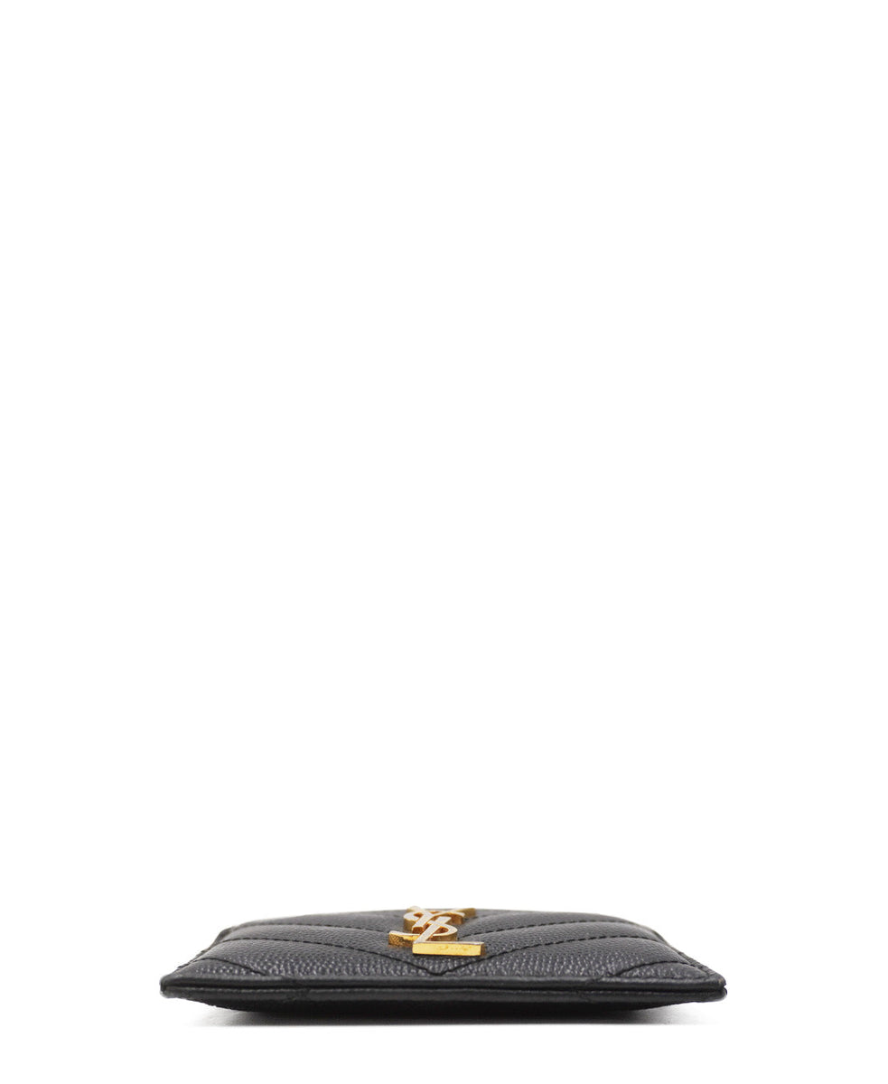 Cassandre Matelassé Card Holder Black