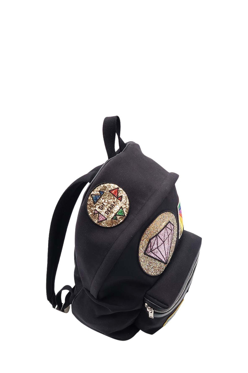 City Multi Patch Backpack Black