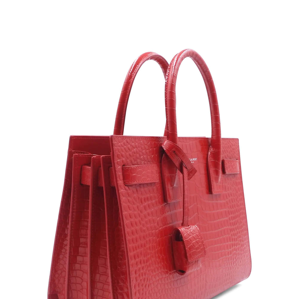 Classic Baby Sac De Jour Crocodile Embossed Red