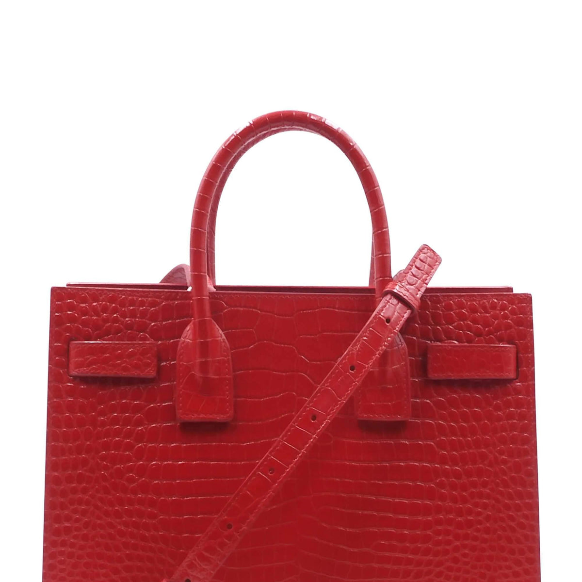 Classic Baby Sac De Jour Crocodile Embossed Red