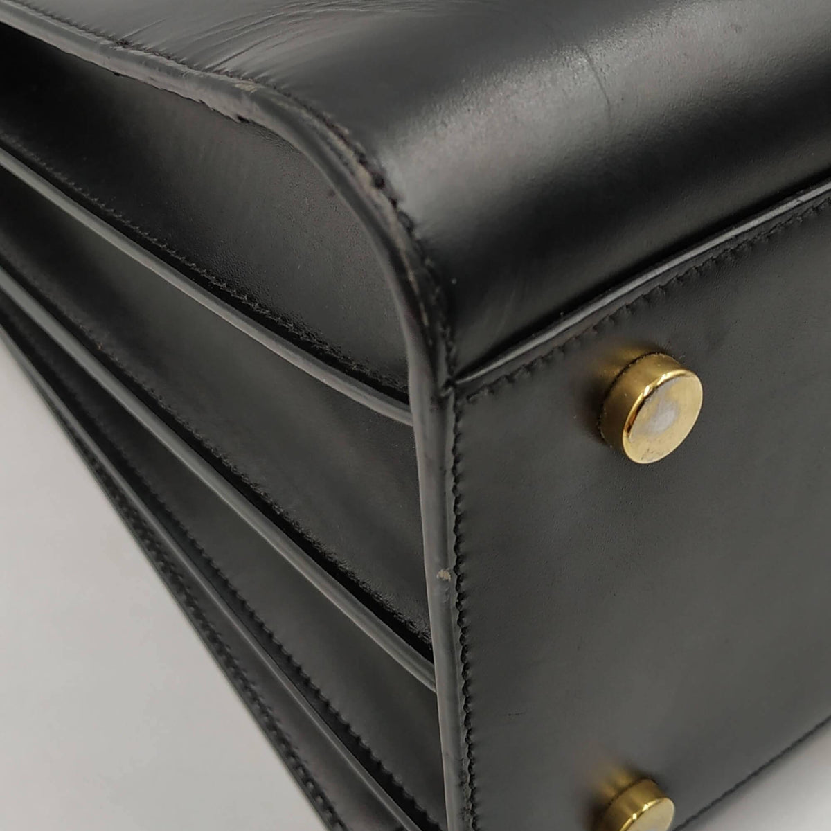 Classic Small Sac De Jour Black Blue in Smooth Leather