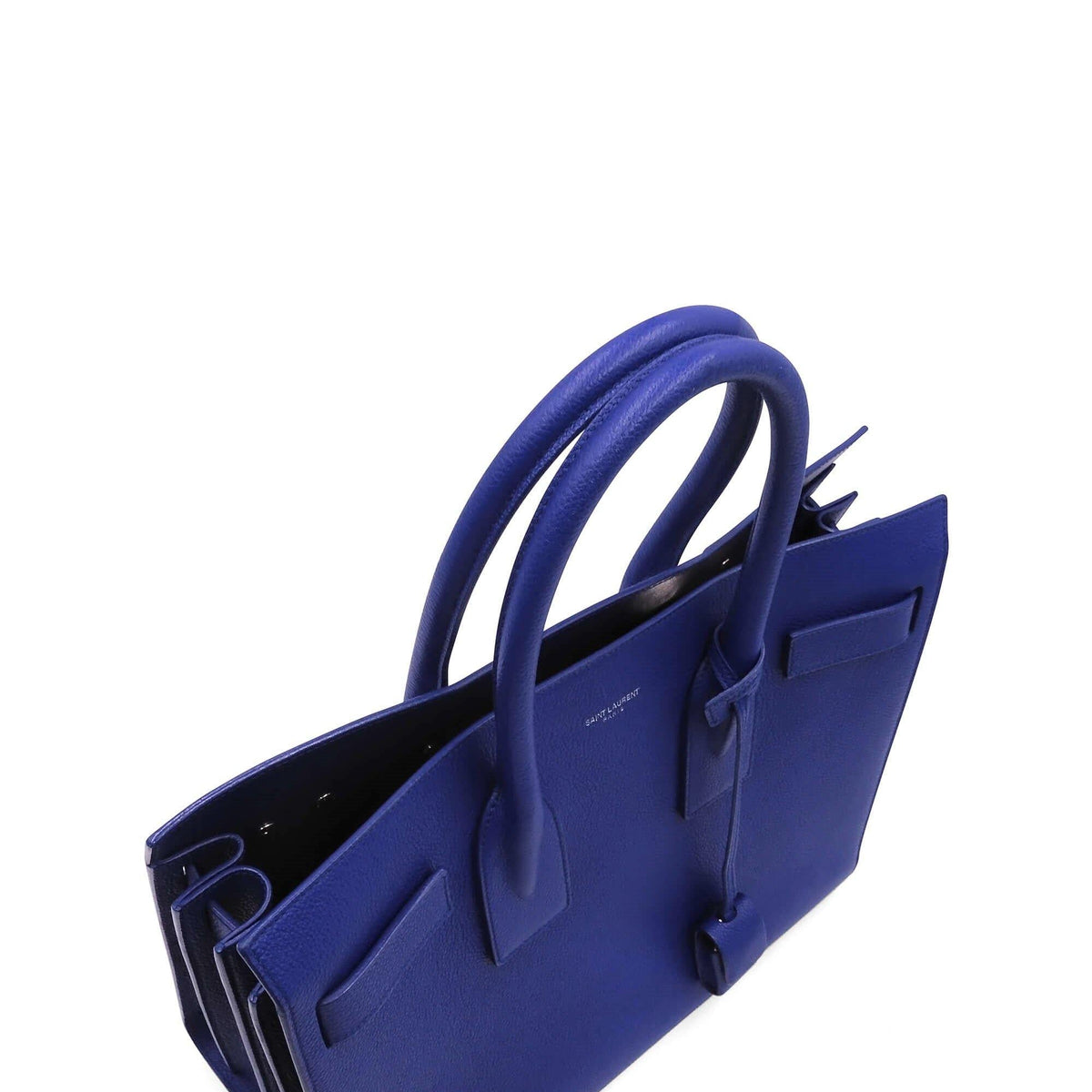 Classic Small Sac De Jour Blue with Silver Hardware
