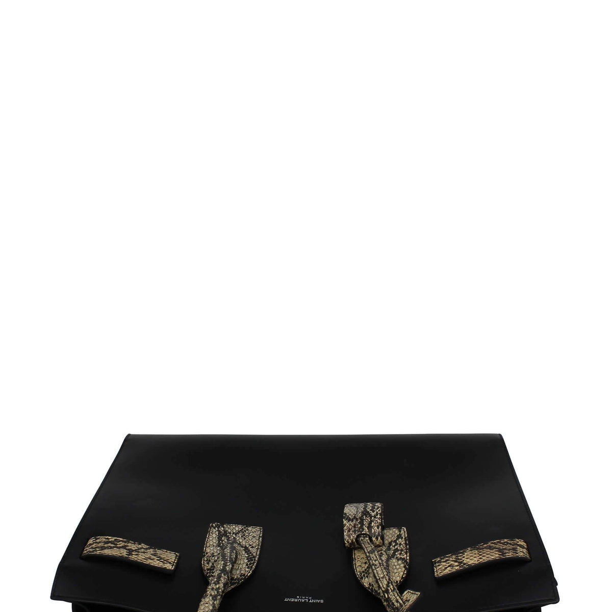 Classic Small Sac De Jour Python-Trimmed Black