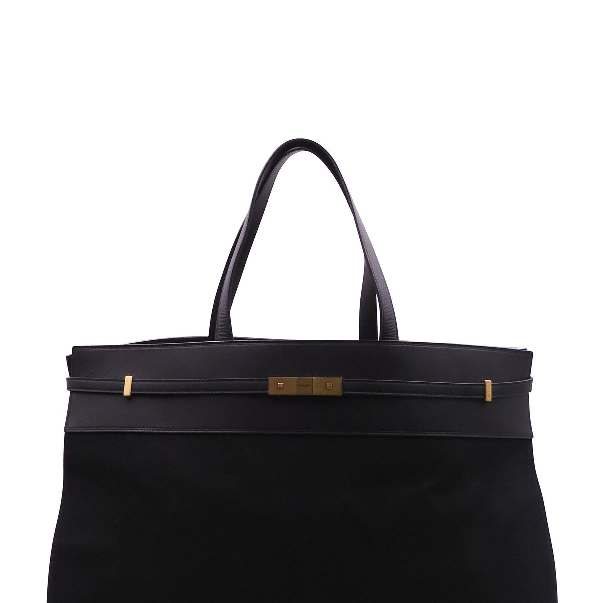 Large Manhattan Canvas Tote Black
