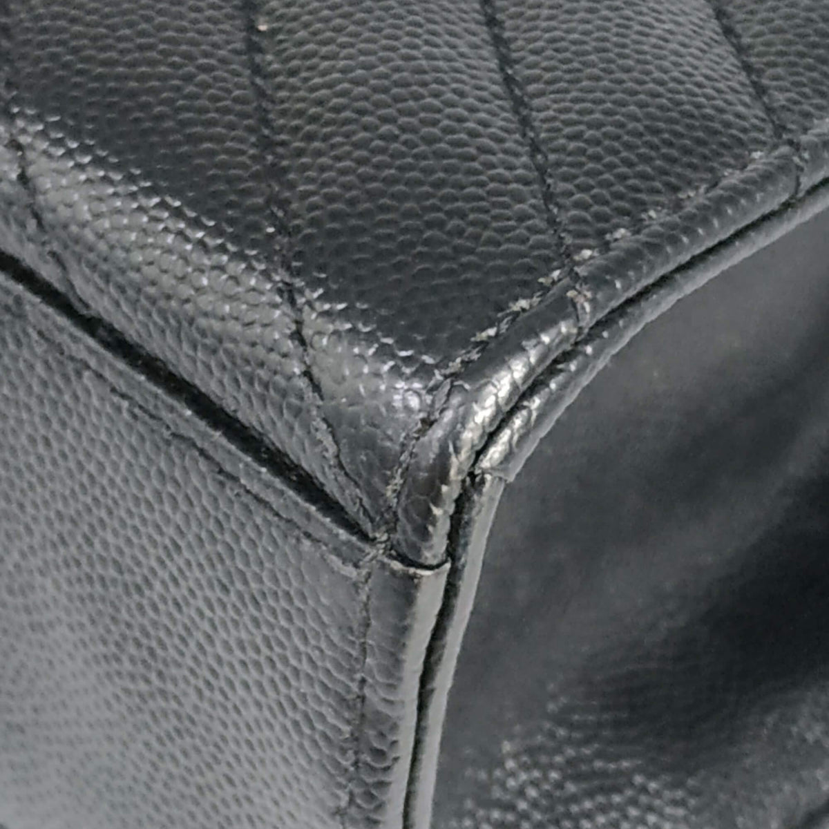 Large Matelasse Monogram Envelope Bag Black