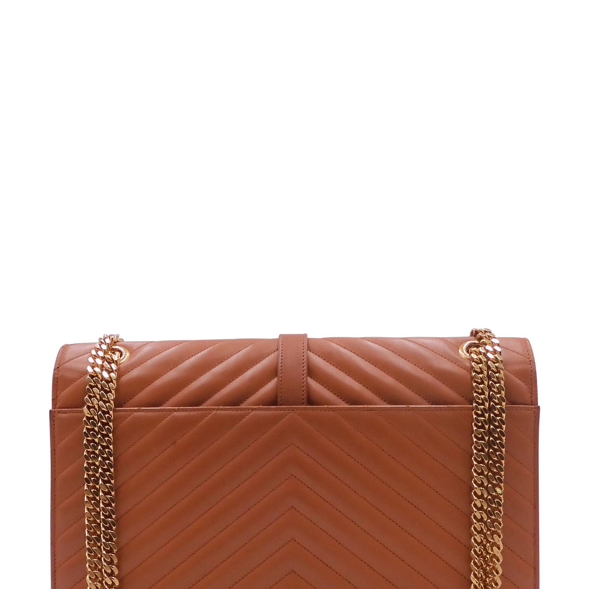 Large Matelasse Monogram Envelope Bag Burnt Orange
