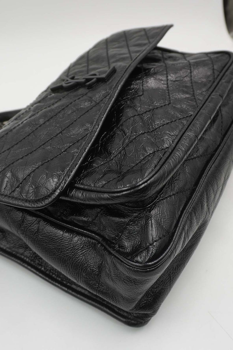 Large Monogram Matelasse Niki Bag Black