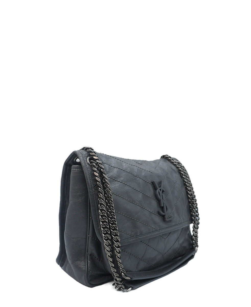 Large Monogram Matelasse Niki Bag Grey