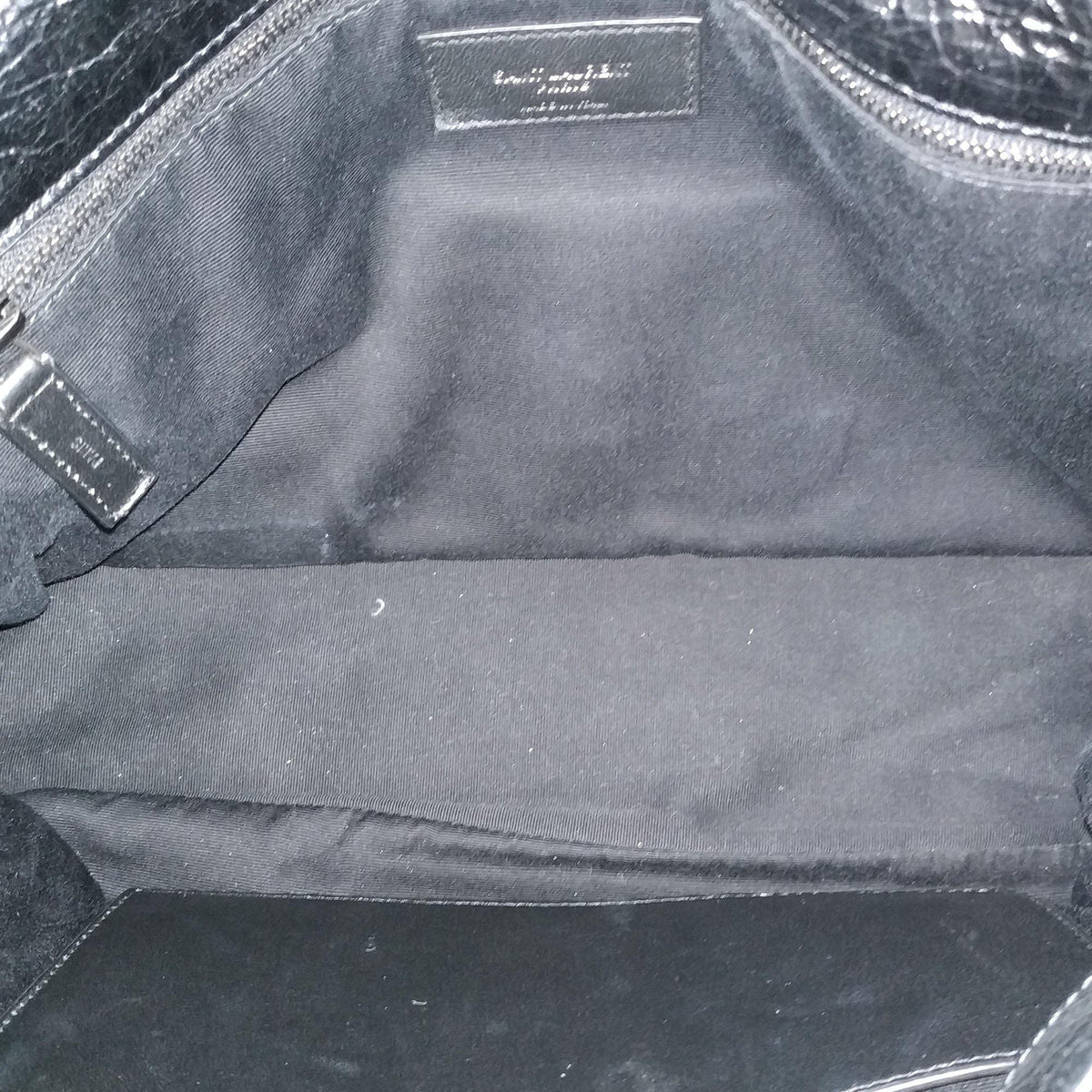 Large Niki Black with Silver Hardware Black