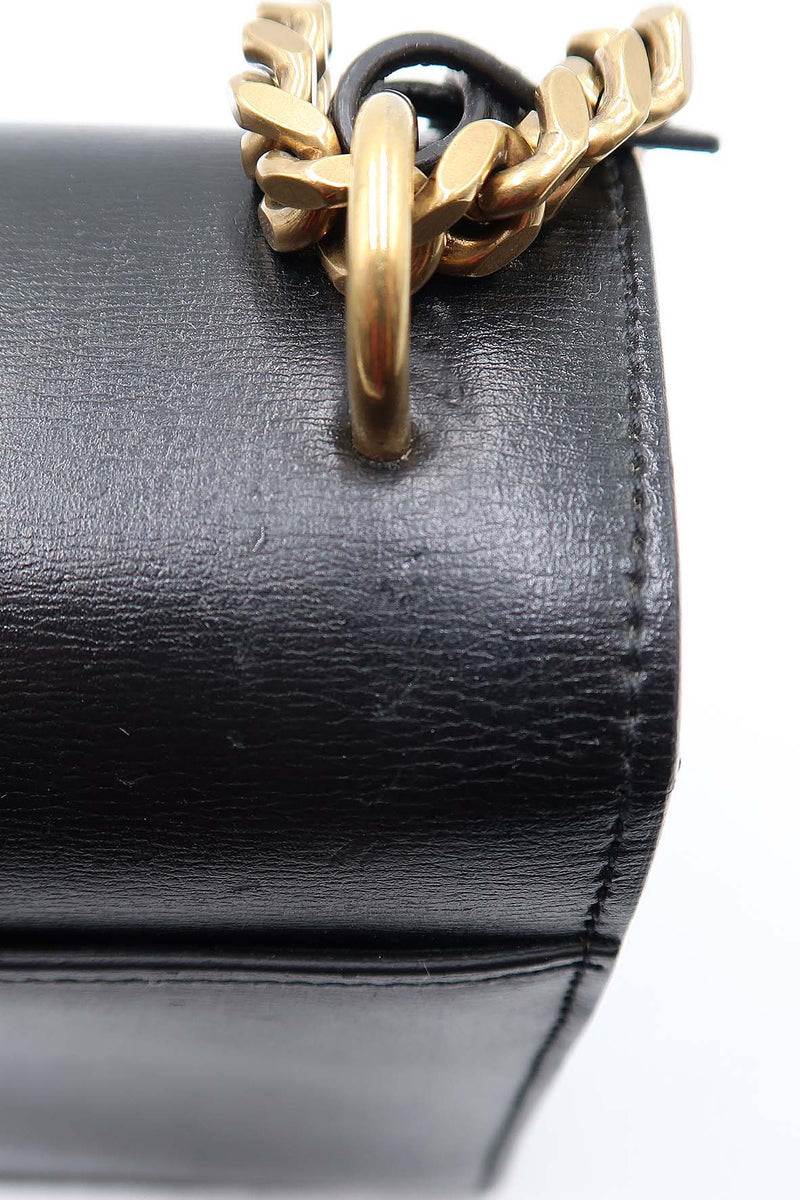 Large Sunset Bag with Gold Hardware Black