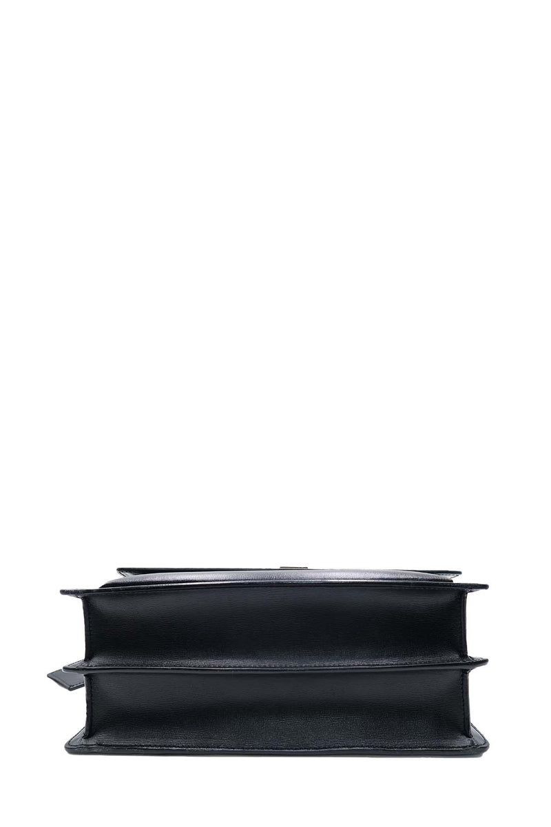 Large Sunset Bag with Gold Hardware Black