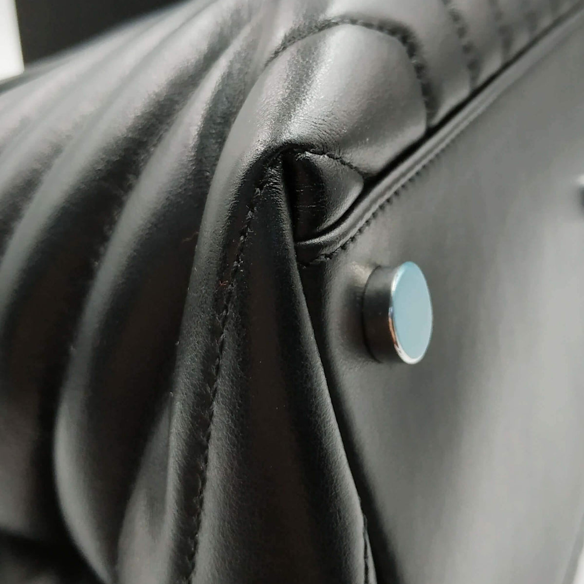 Loulou Large Bag Black with Silver Hardware