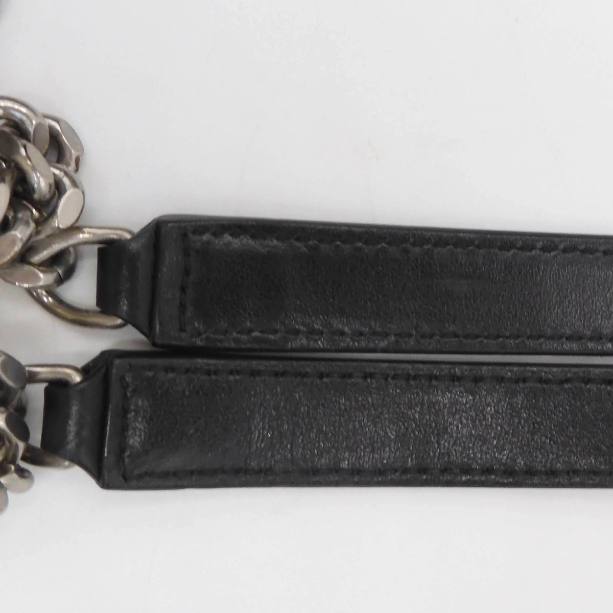 Loulou Medium Bag with Silver Hardware Black