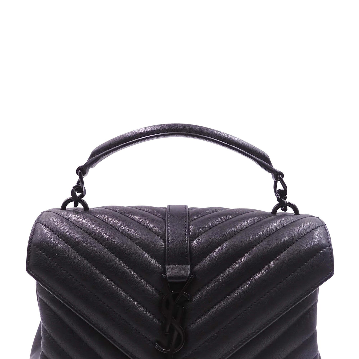 Medium Monogram College Bag Black with Black Hardware