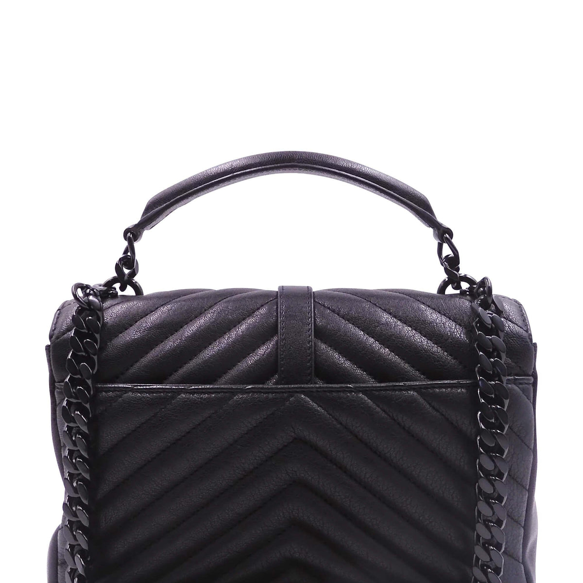 Medium Monogram College Bag Black with Black Hardware